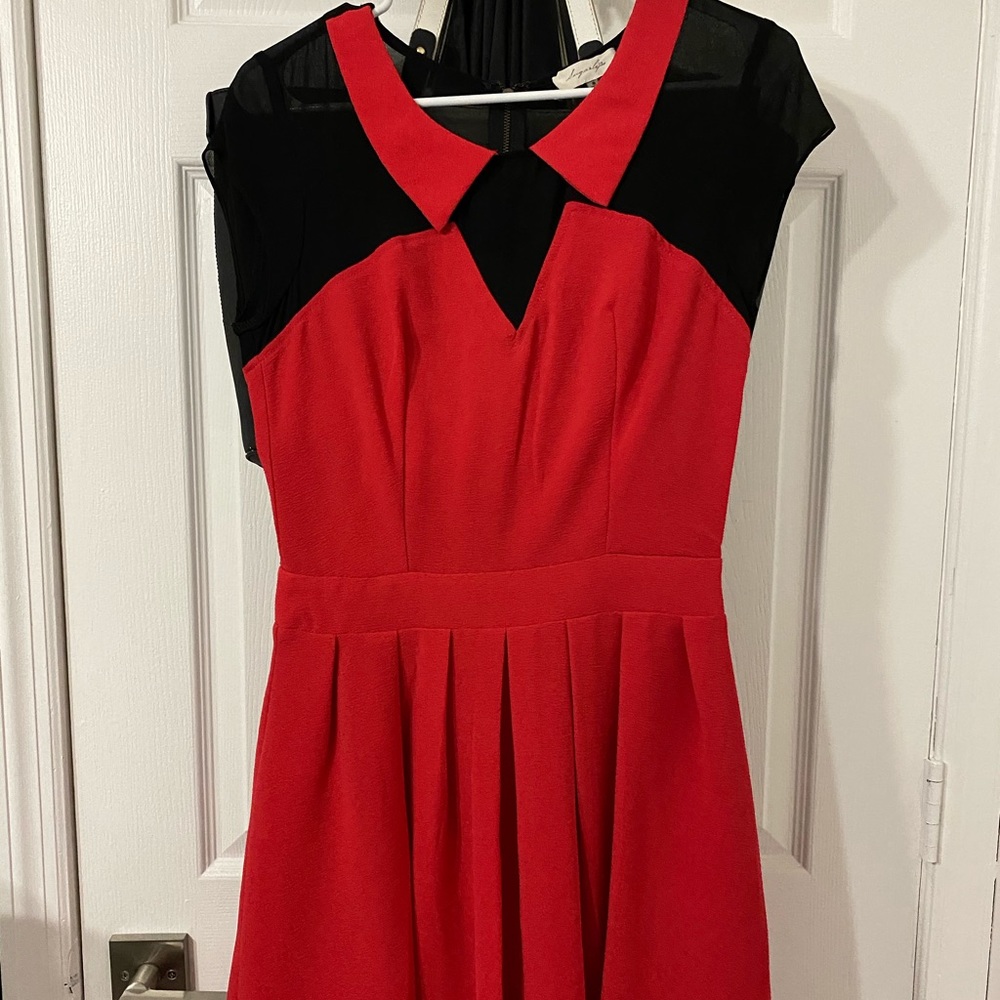 Black and red dress